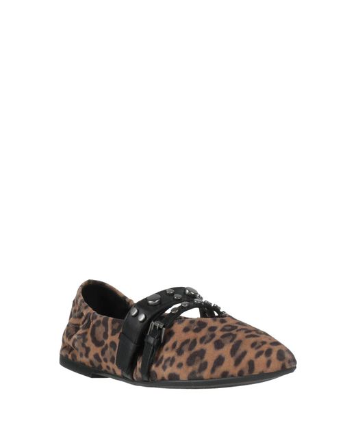 Ash Natural Ballet Flats