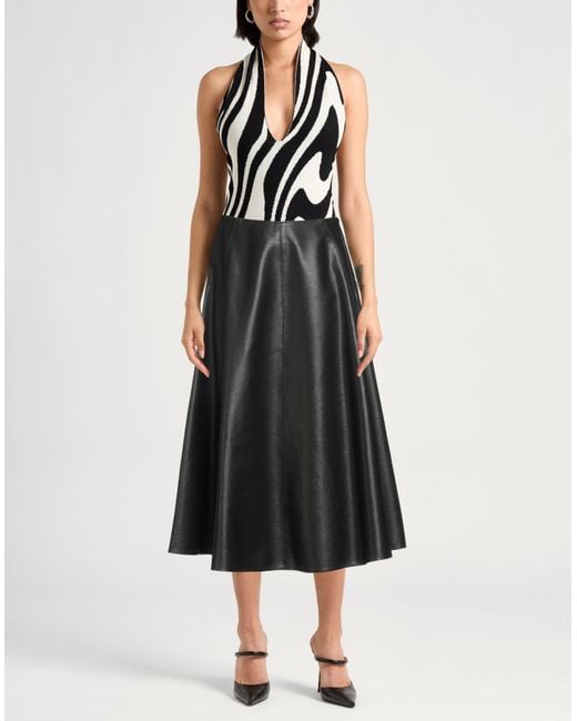 Jupe Midi MSGM en coloris Black