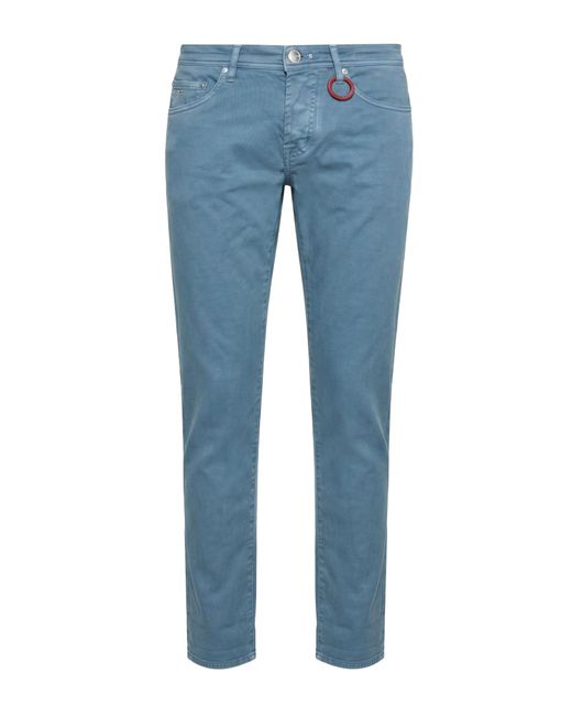 Tramarossa Blue Pants Cotton, Elastane for men