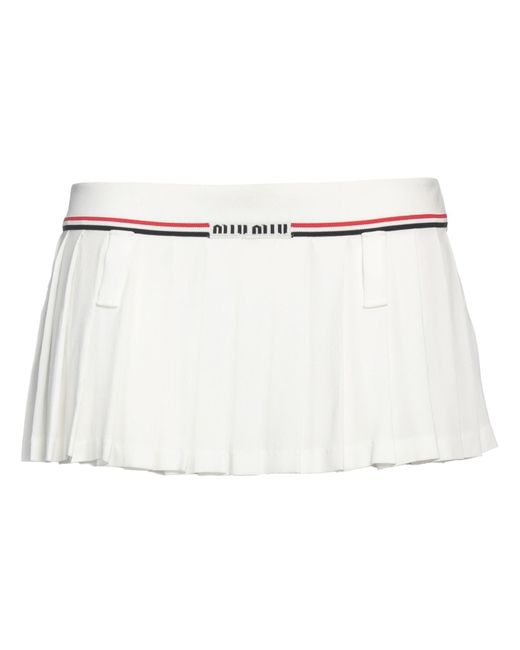 Miu Miu Natural Mini Skirt