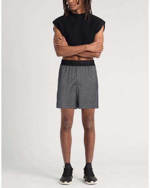 Helmut Lang Gray Shorts & Bermuda Shorts Virgin Wool for men