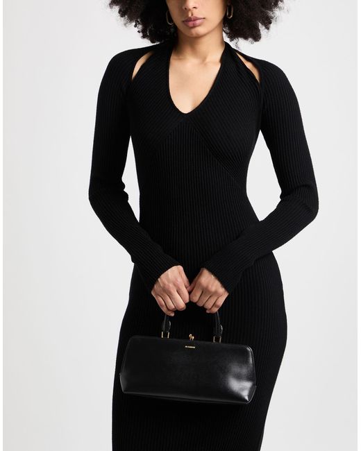 Akep Black Midi Dress Viscose, Polyester, Polyamide