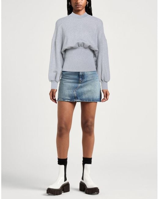 Palm Angels Gray Sweatshirt Cotton, Elastane, Polyester