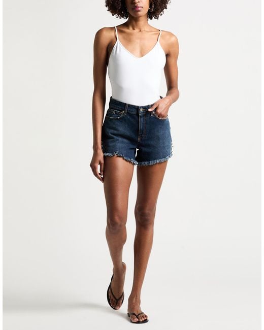 Re/done White Bodysuit Cotton, Elastane