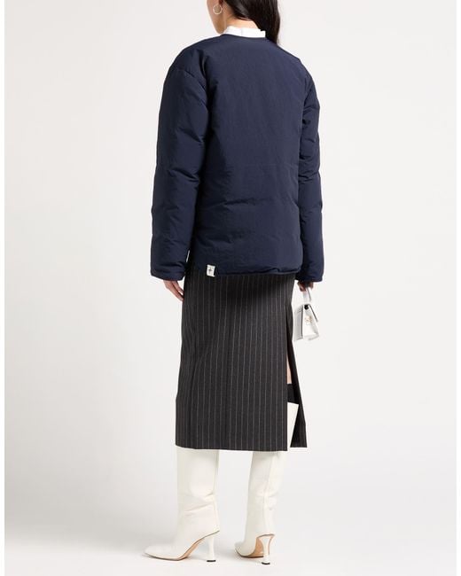 Jil Sander Blue Puffer Polyester