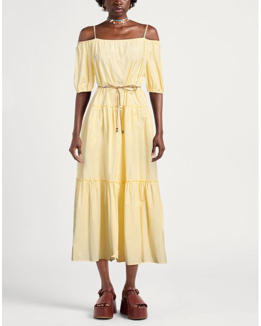 Peserico Metallic Maxi-Kleid