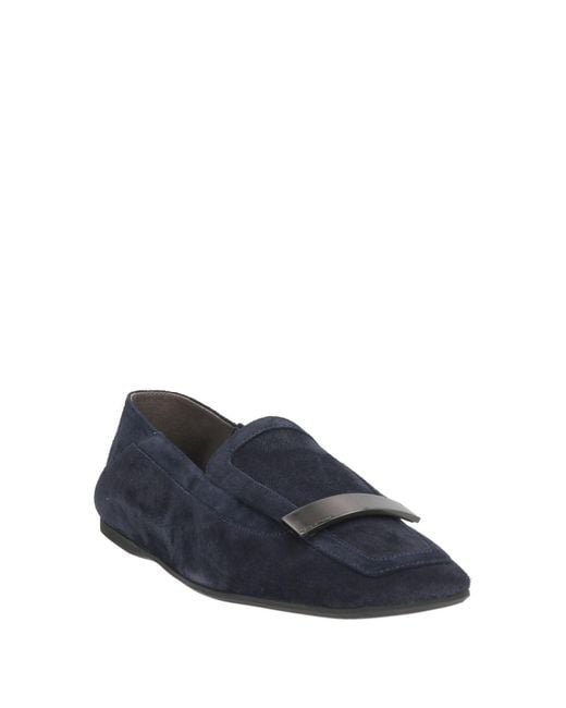 Sergio Rossi Blue Midnight Loafers Leather for men