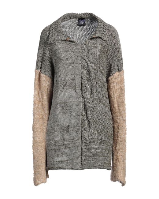 VITELLI Gray Lead Sweater Wool, Cotton, Synthetic Fibers, Metallic Fiber, Mohair Wool