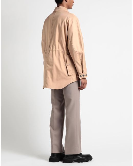Burberry Natural Camel Jacket Cotton for men