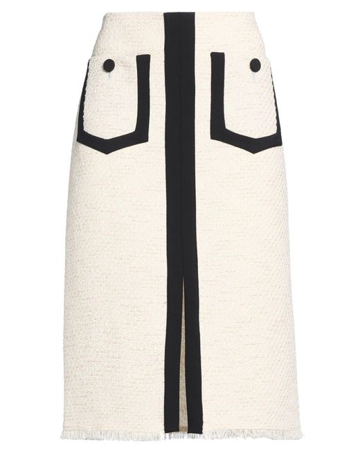 Ballantyne Natural Midi Skirt Cotton, Polyester, Acrylic