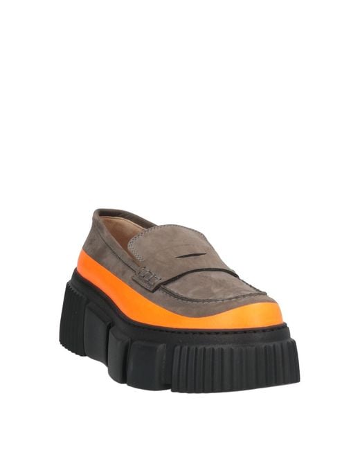 Pollini Orange Mokassin
