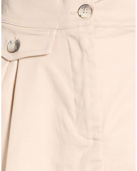 Haveone Natural Ivory Mini Skirt Cotton, Elastane