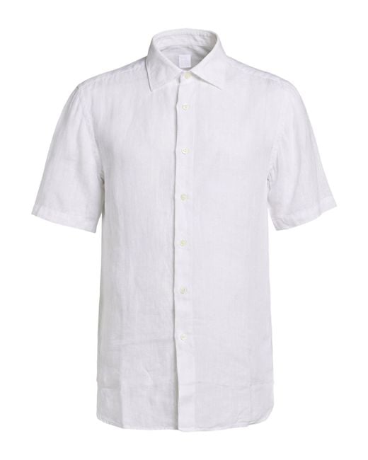 120% Lino White Shirts for men