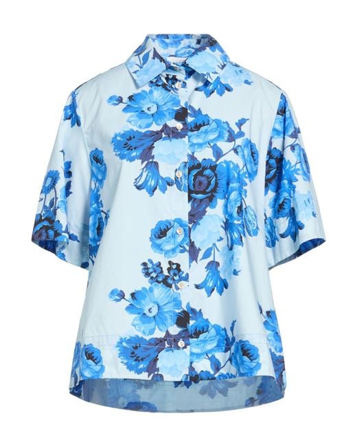 P.A.R.O.S.H. Blue Shirt Cotton