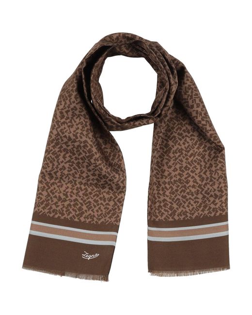 Zegna Brown Scarf for men