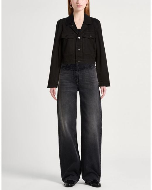 Lemaire Black Denim Outerwear Cotton