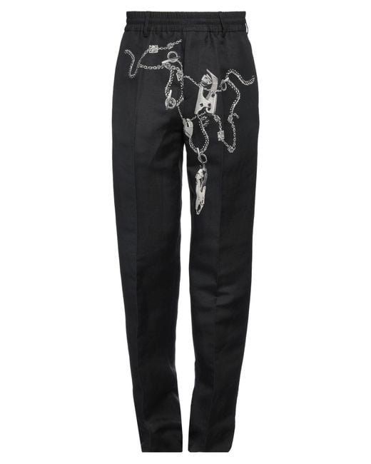 Burberry Black Straight Cut Trousers for men