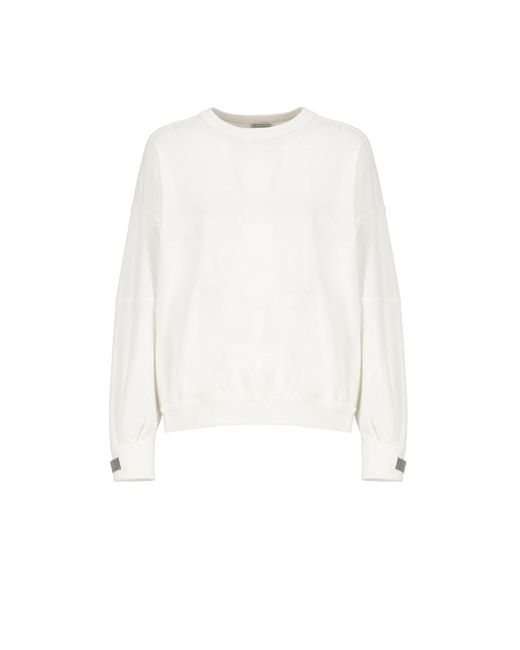 Brunello Cucinelli White Sweatshirt