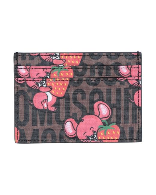 Moschino Multicolor Cocoa Document Holder Soft Leather