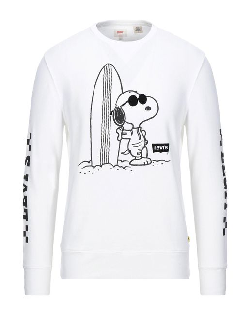 Levi's 'Surf Snoopy' Pullover in White für Herren
