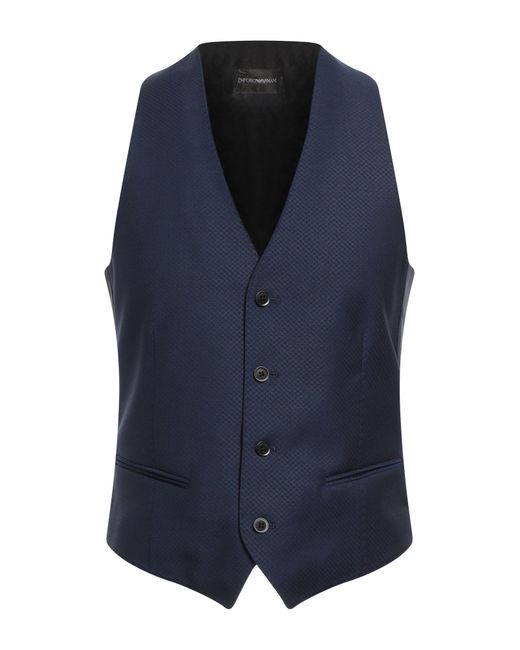 Emporio Armani Blue Waistcoat for men