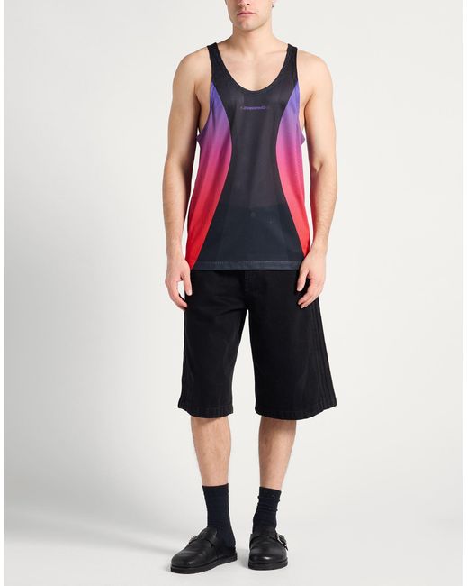 DSquared² Purple Tank Top Polyester for men
