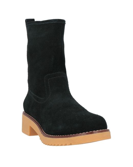 Clarks Black Ankle Boots Leather