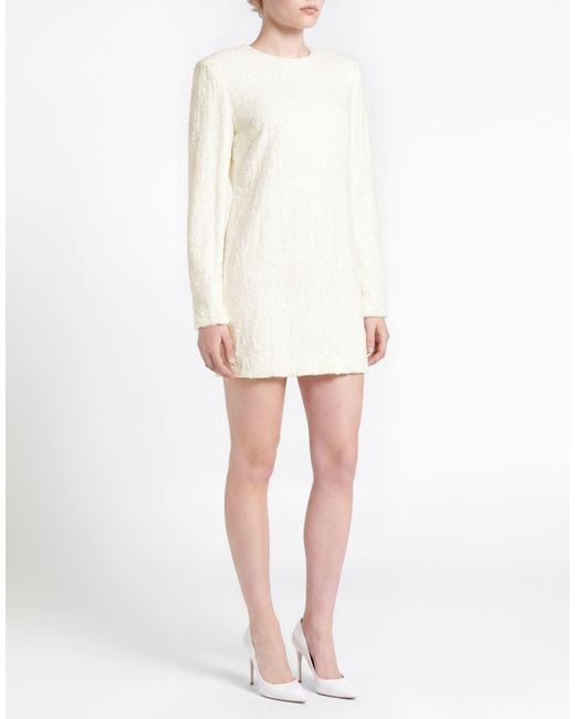 Elisabetta Franchi White Ivory Mini Dress Polyester