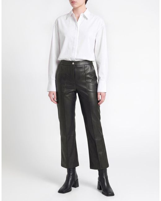 Max Mara Black Pants Polyester, Polyurethane Resin