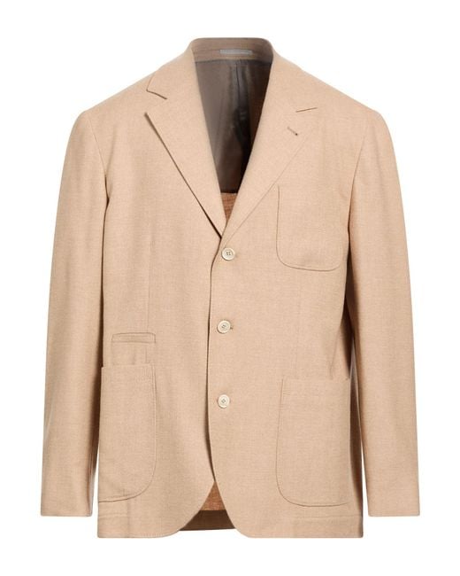 Brunello Cucinelli Natural Blazer for men