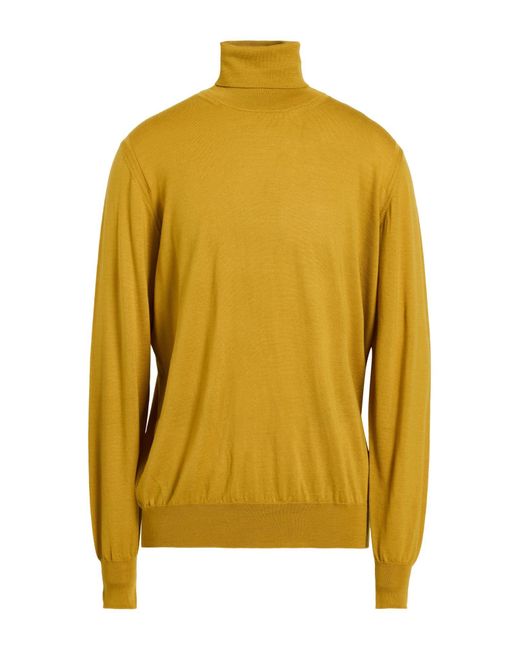 Paolo Pecora Rollkragenpullover in Yellow für Herren