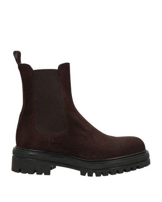 Guglielmo Rotta Brown Ankle Boots Leather