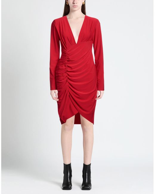 ALBERTO AUDENINO Red Midi Dress