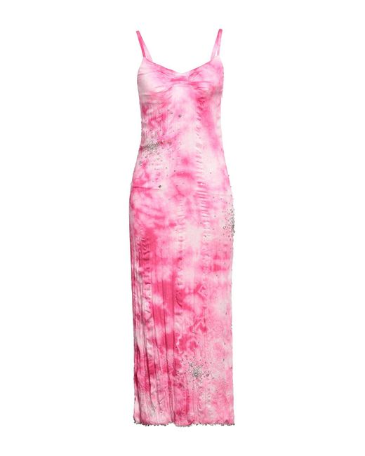 DES_PHEMMES Pink Maxi Dress