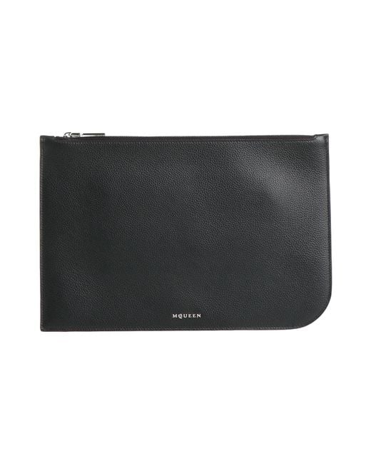 Pochette di McQueen in Black da Uomo