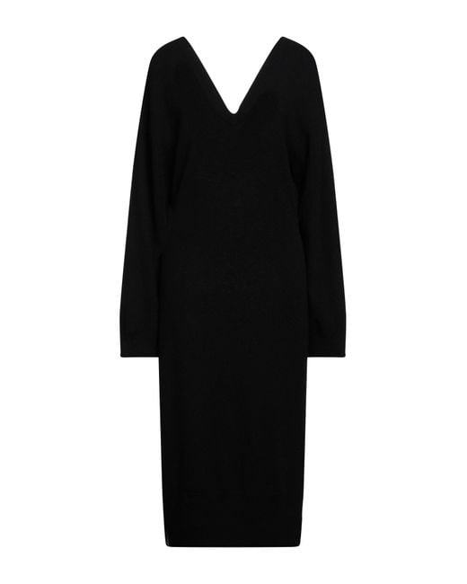 Equipment Black Midi Dress