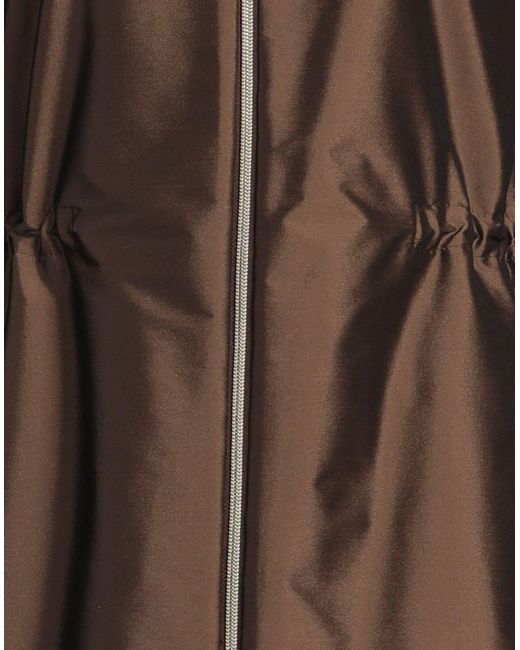 Herno Brown Overcoat & Trench Coat Polyester, Polyamide, Elastane