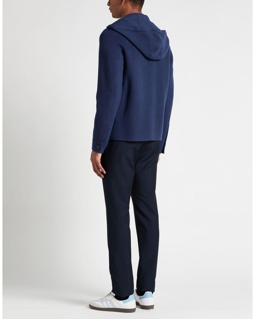 Lanvin Blue Jacket Wool, Cashmere for men
