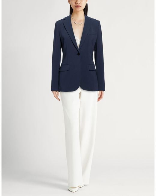 Theory Blue Blazer Triacetate, Polyester