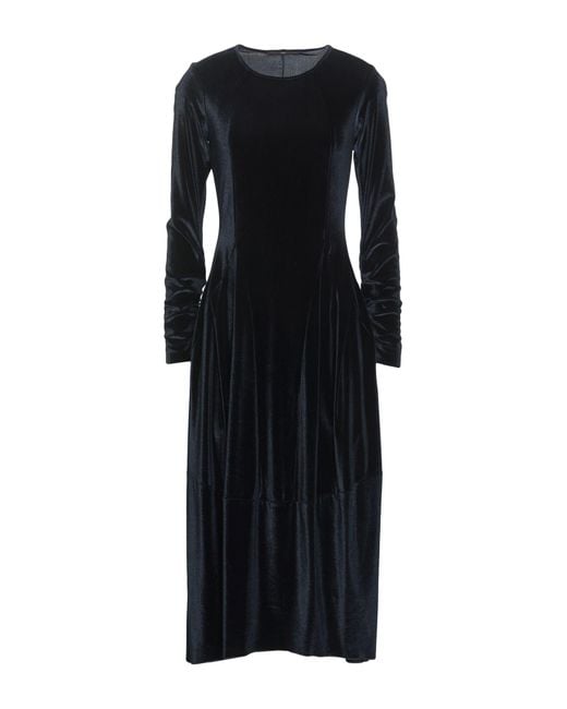 High Black Midi Dress