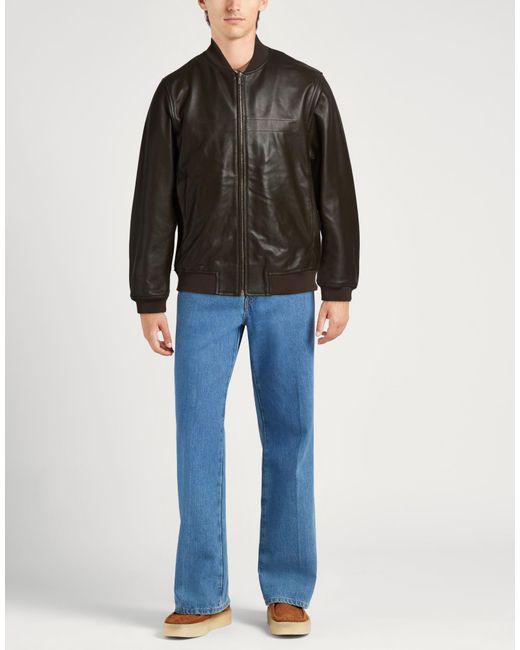 Paul Smith Black Dark Jacket Lambskin for men
