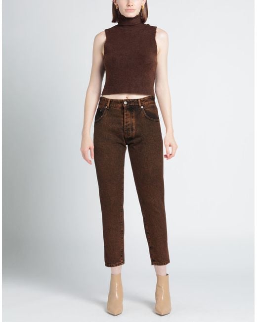 Pantalon en jean ICON DENIM en coloris Brown