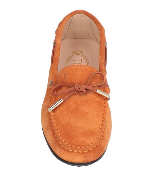 Tod's Orange Loafers