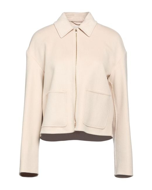 Agnona Natural Jacket Cashmere, Metal