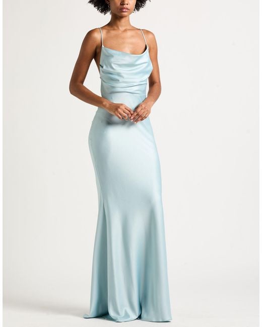 ACTUALEE Blue Maxi Dress