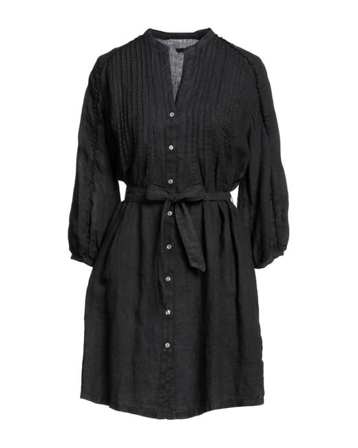120% Lino Black Mini Dress
