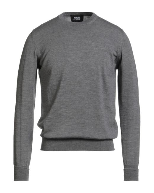 Pullover Alpha Studio de hombre de color Gray