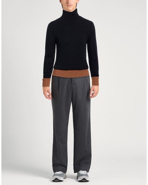 Daniele Alessandrini Blue Turtleneck Wool, Acrylic, Alpaca Wool for men
