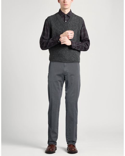 Incotex Gray Light Pants Cotton, Elastane for men