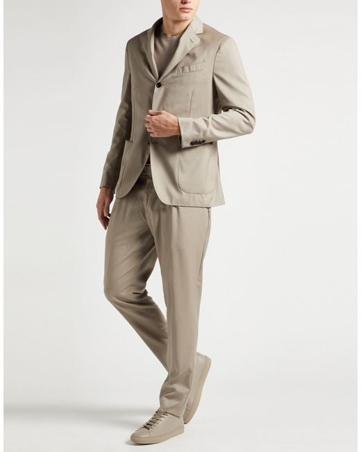 Lardini Natural Suit Wool for men